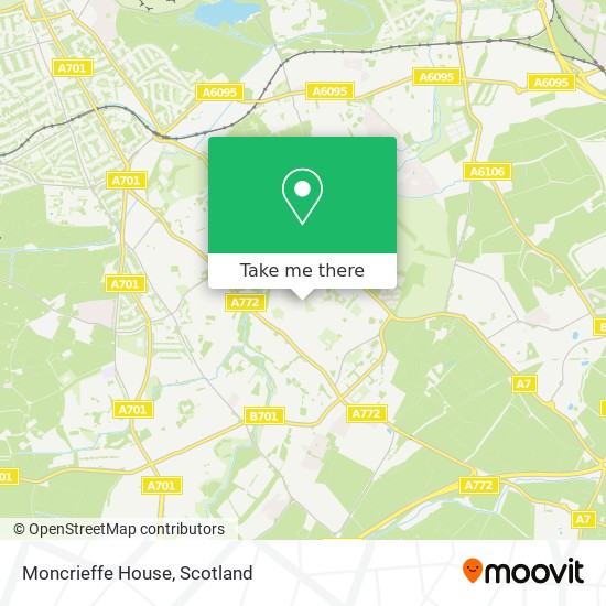 Moncrieffe House map