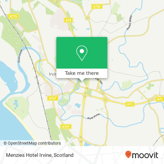 Menzies Hotel Irvine map