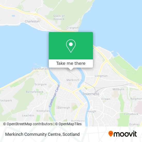 Merkinch Community Centre map