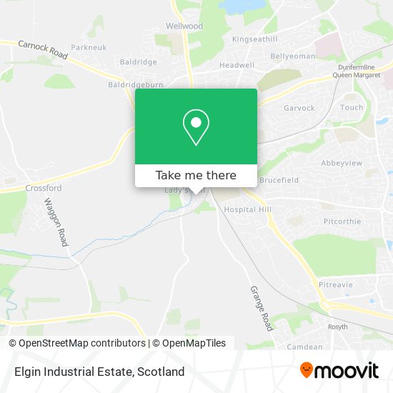 Elgin Industrial Estate map