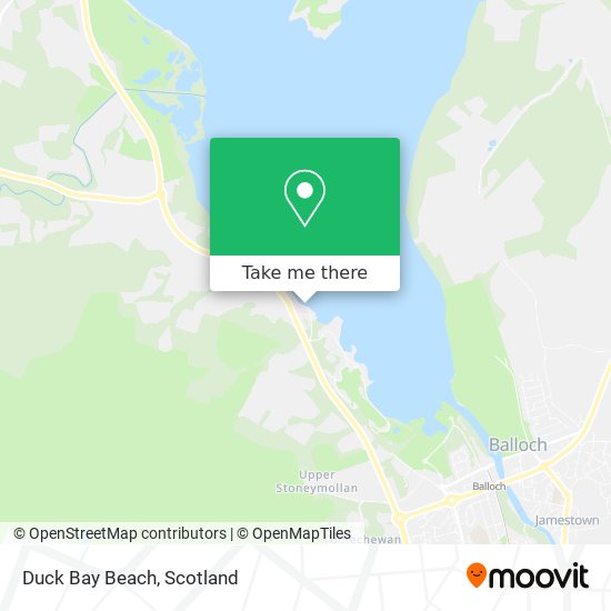 Duck Bay Beach map