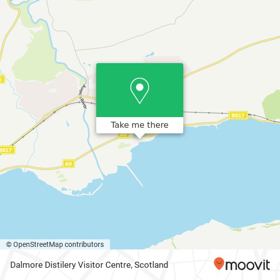 Dalmore Distilery Visitor Centre map