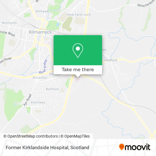Former Kirklandside Hospital map