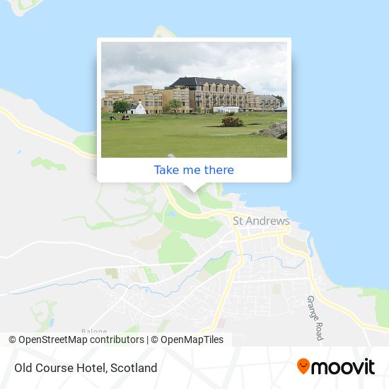 Old Course Hotel map