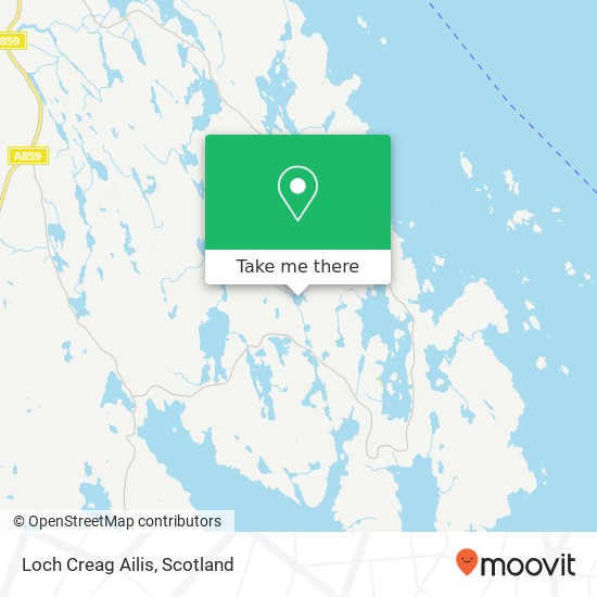 Loch Creag Ailis map