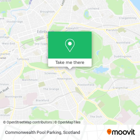Commonwealth Pool Parking map