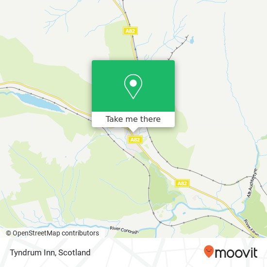 Tyndrum Inn map