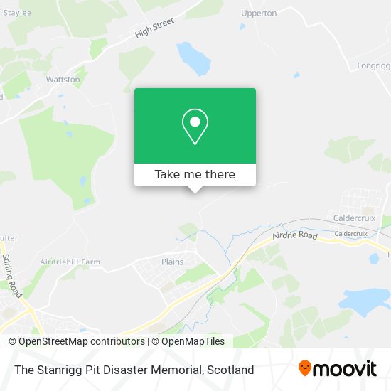 The Stanrigg Pit Disaster Memorial map