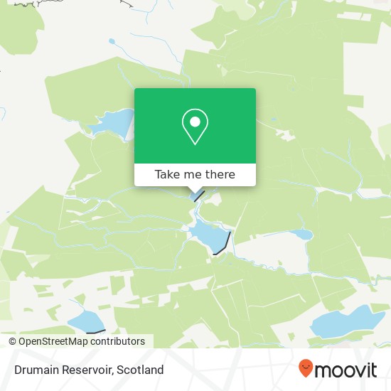 Drumain Reservoir map