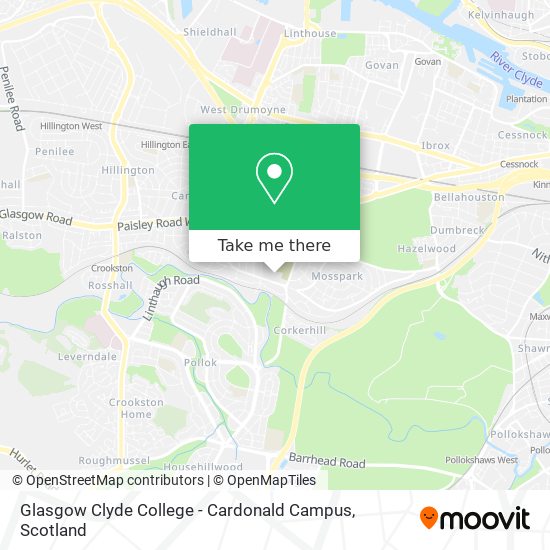 Glasgow Clyde College - Cardonald Campus map