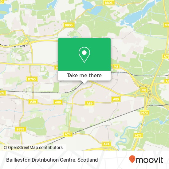 Baillieston Distribution Centre map