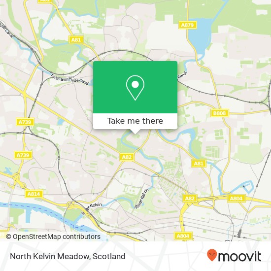 North Kelvin Meadow map