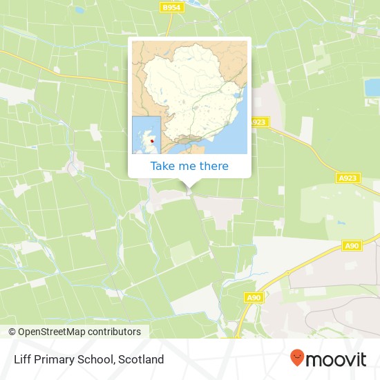 Liff Primary School map