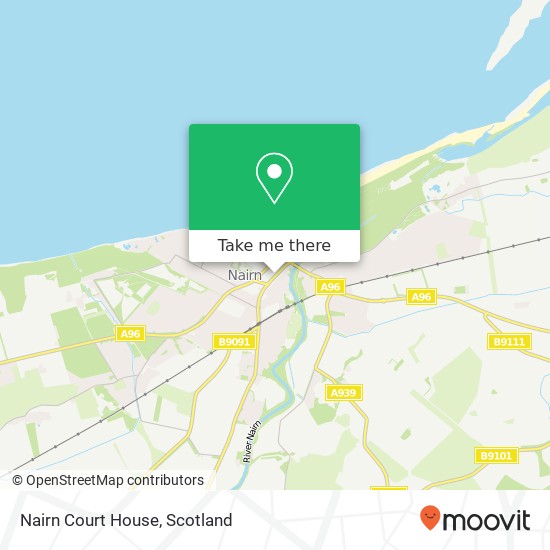 Nairn Court House map