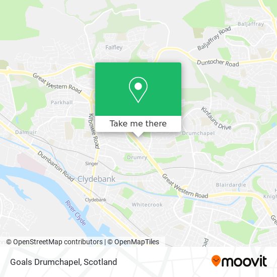Goals Drumchapel map
