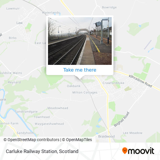 Carluke Railway Station map