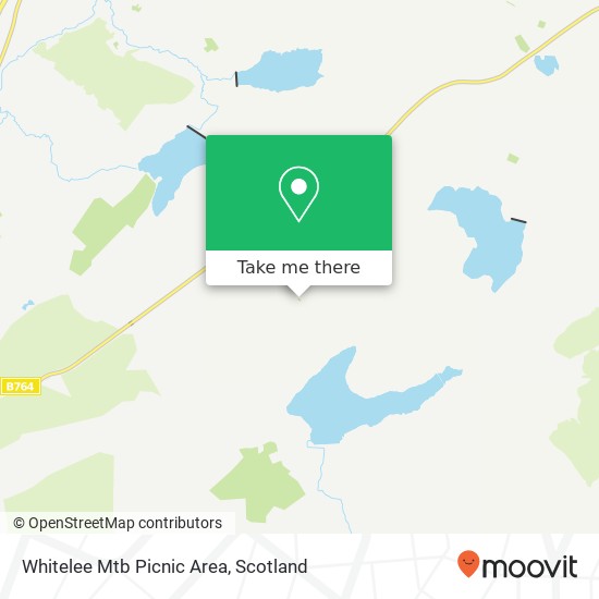 Whitelee Mtb Picnic Area map