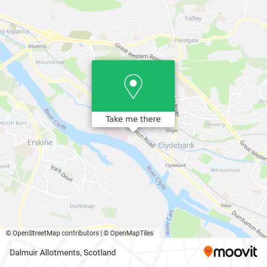 Dalmuir Allotments map