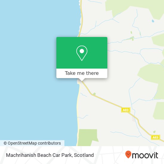 Machrihanish Beach Car Park map