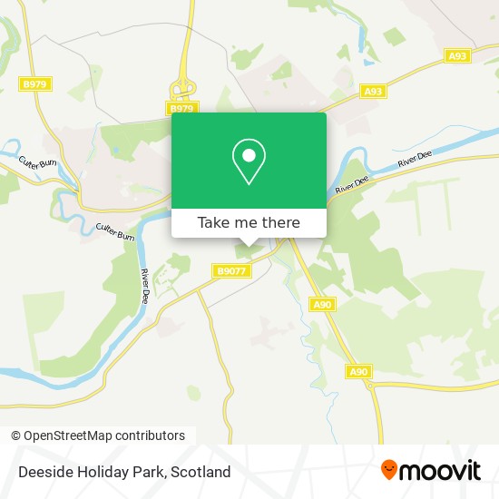 Deeside Holiday Park map