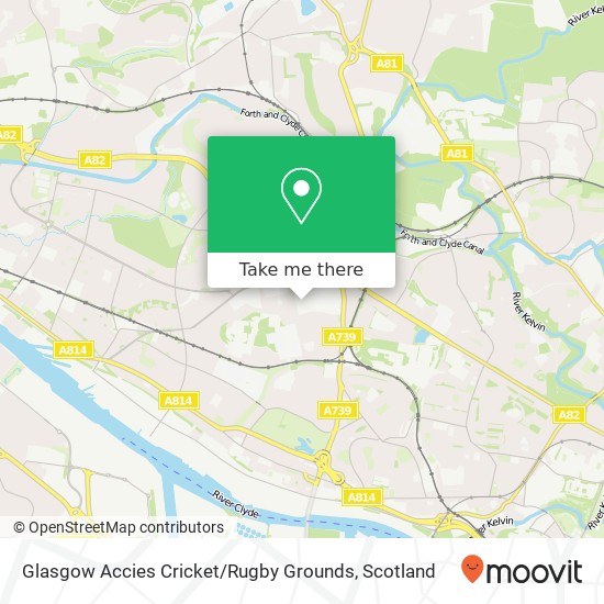 Glasgow Accies Cricket / Rugby Grounds map