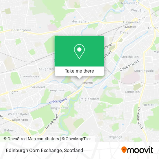 Edinburgh Corn Exchange map