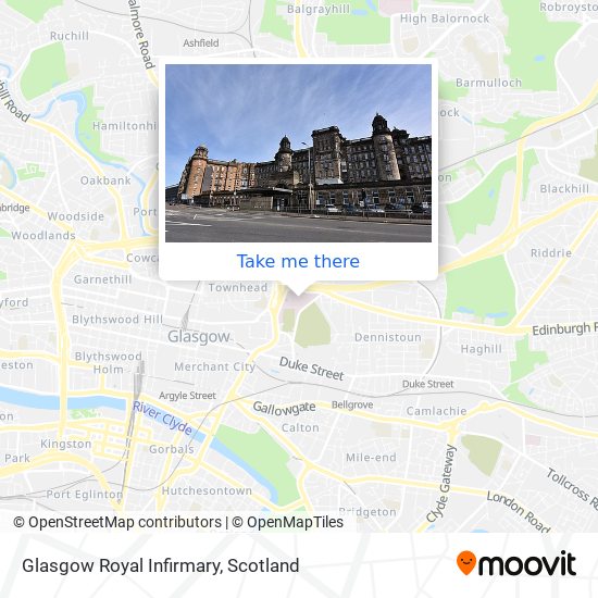 Glasgow Royal Infirmary map