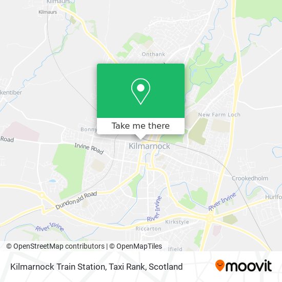 Kilmarnock Train Station, Taxi Rank map