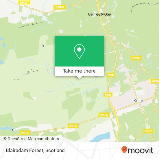 Blairadam Forest map