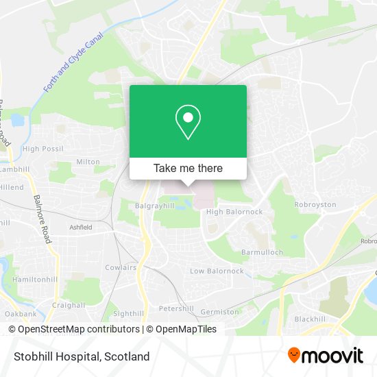 Stobhill Hospital map