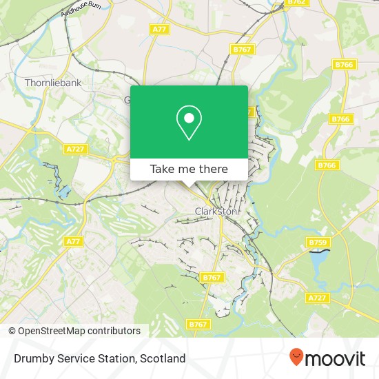 Drumby Service Station map