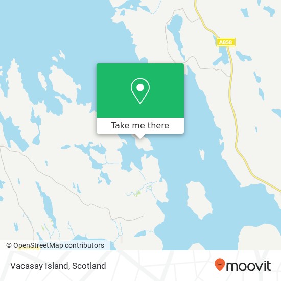 Vacasay Island map