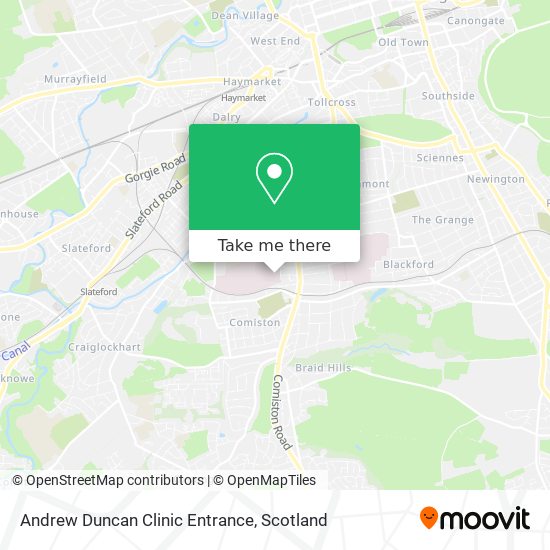 Andrew Duncan Clinic Entrance map