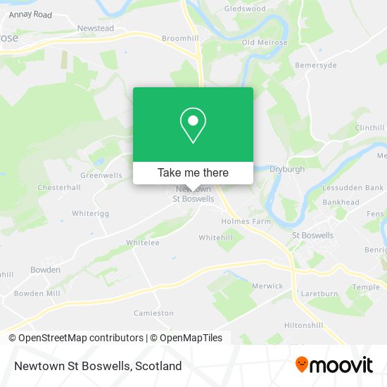 Newtown St Boswells map