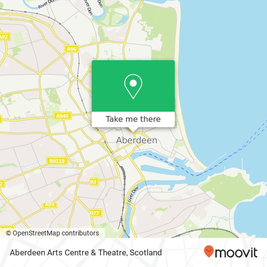 Aberdeen Arts Centre & Theatre map