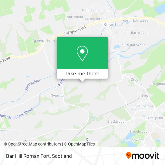 Bar Hill Roman Fort map