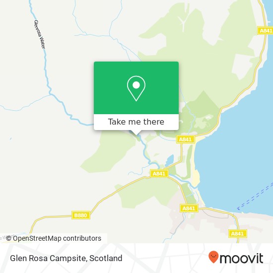 Glen Rosa Campsite map