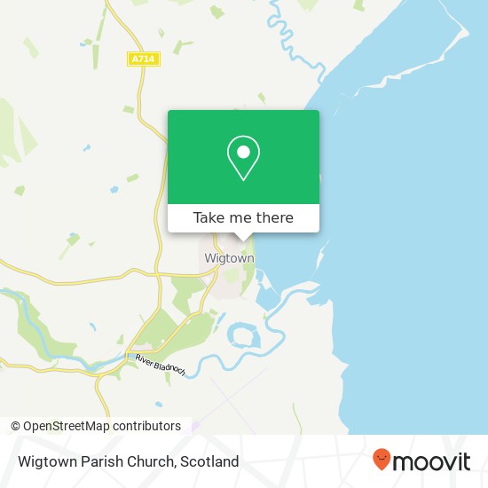 Wigtown Parish Church map