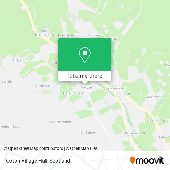 Oxton Village Hall map