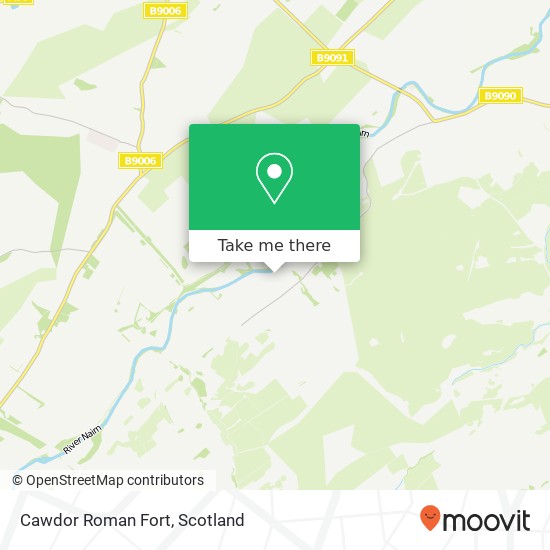 Cawdor Roman Fort map