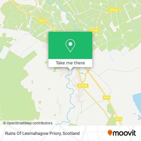 Ruins Of Lesmahagow Priory map