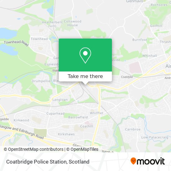 Coatbridge Police Station map