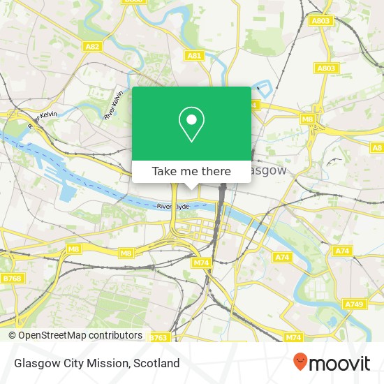 Glasgow City Mission map