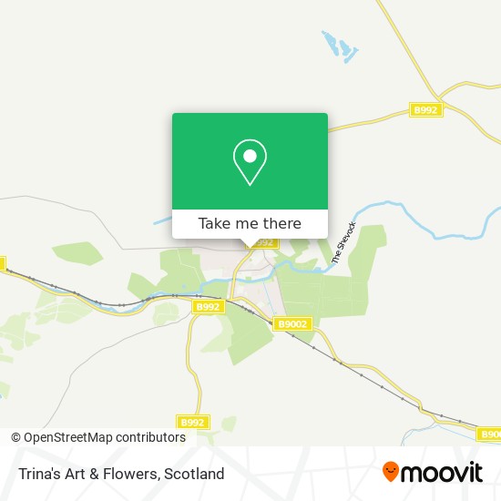 Trina's Art & Flowers map