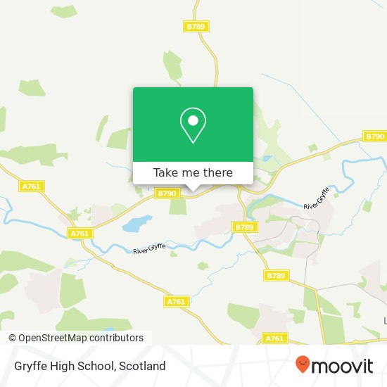 Gryffe High School map