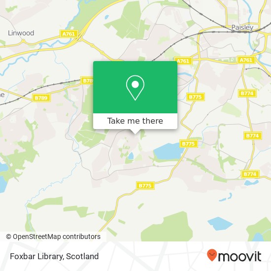 Foxbar Library map