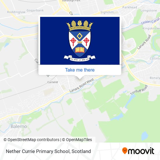 Nether Currie Primary School map