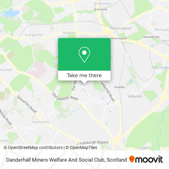 Danderhall Miners Welfare And Social Club map