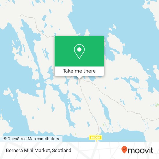 Bernera Mini Market map