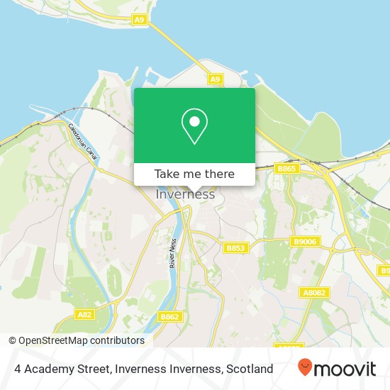 4 Academy Street, Inverness Inverness map